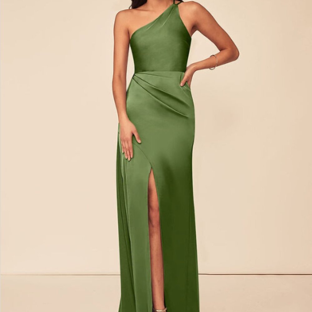 Azazie Maron Bridesmaid Dress - Juniper (Green) - Sz A2 (US2) - Worn Once